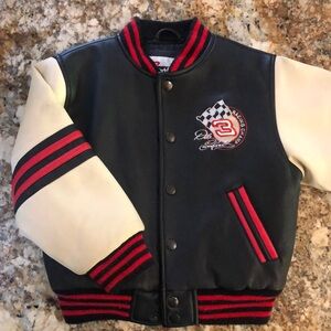 Vintage kids Dale Earnhardt faux leather jacket